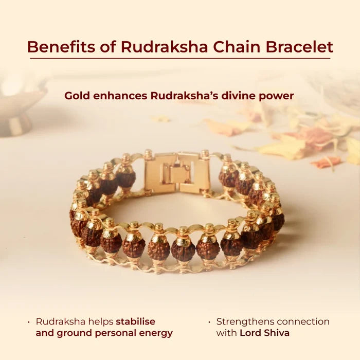 Rudraksha Chain Bracelet - view 3