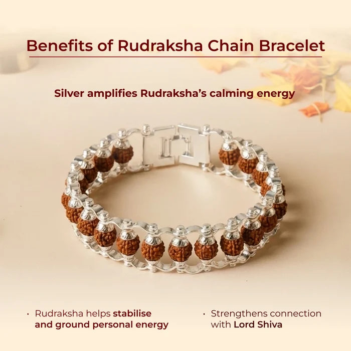 Rudraksha Chain Bracelet - view 4