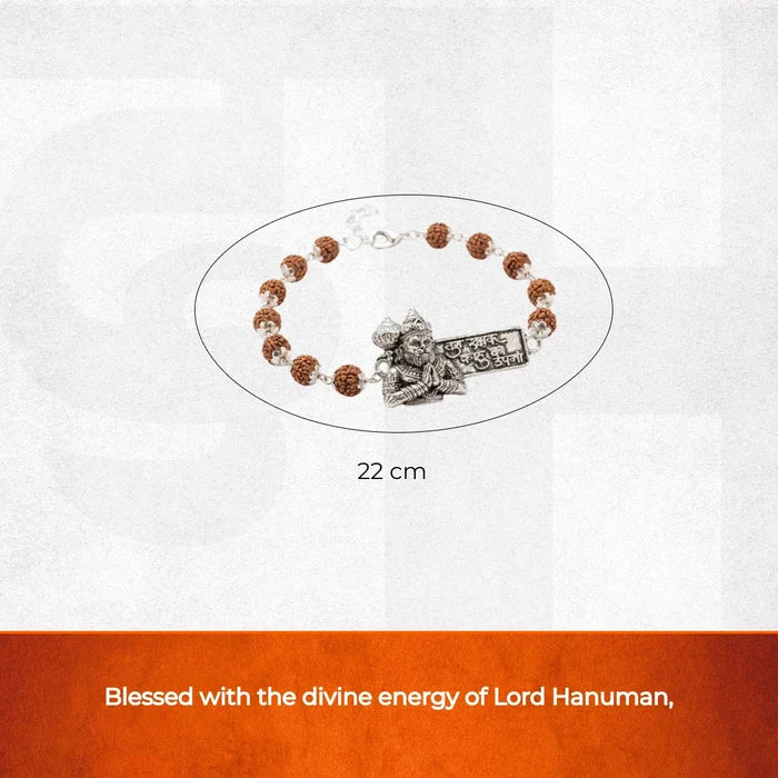 Rudraksha Hanuman Rakshak Bracelet - view 2