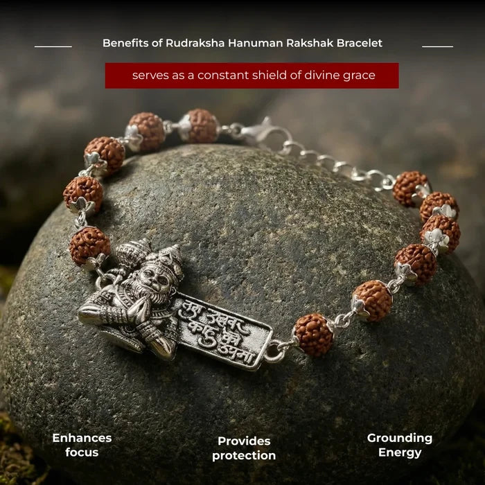 Rudraksha Hanuman Rakshak Bracelet - view 3