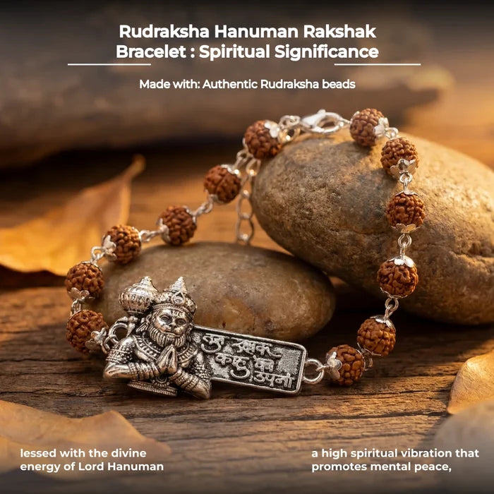 Rudraksha Hanuman Rakshak Bracelet - view 4