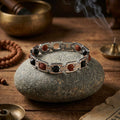 Rudraksha Karungali Link Chain Bracelet