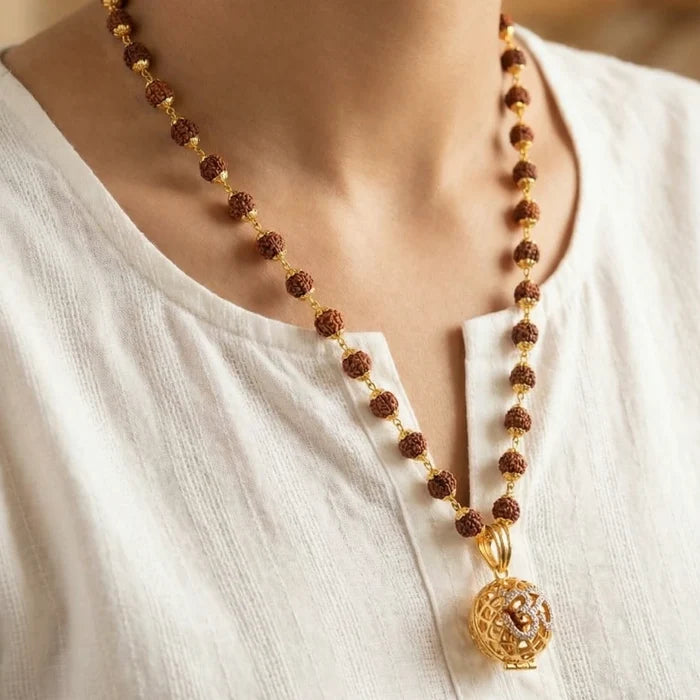 Rudraksha Mala with 9 Mukhi Rudraksha - view 4