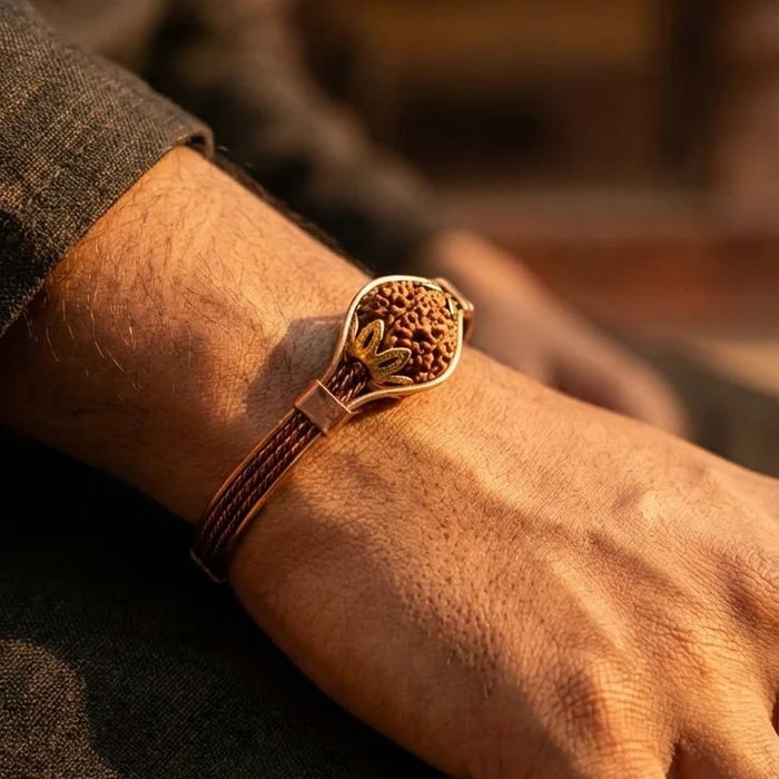 Rudraksha Shakti Copper Bracelet - view 2
