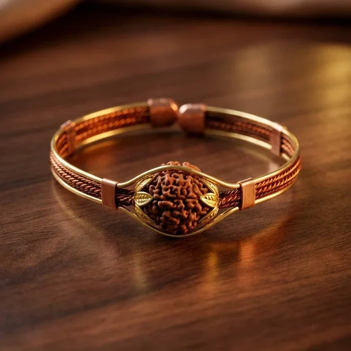 Rudraksha Shakti Copper Bracelet - view 3