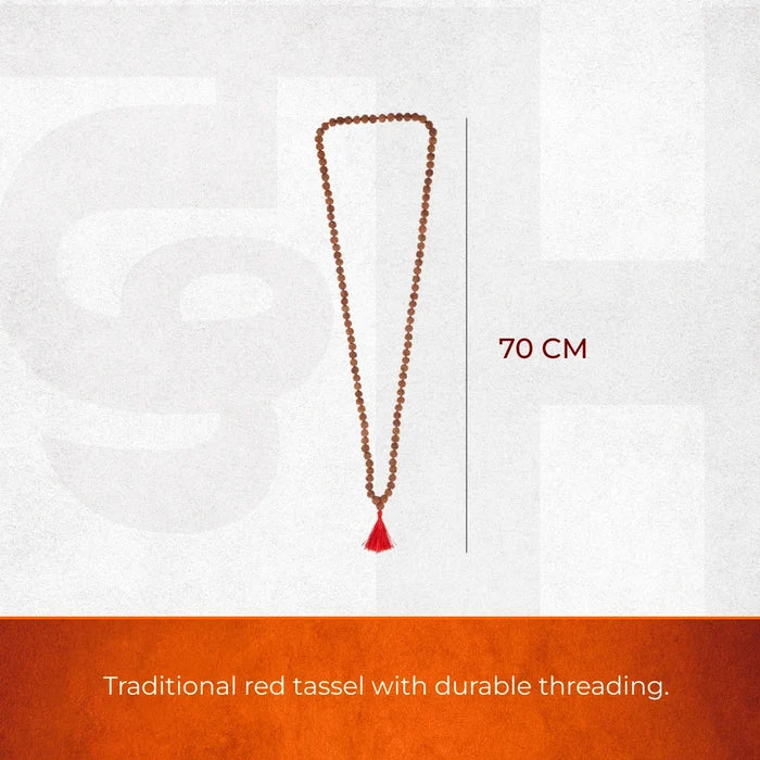 Sacred 108-Beads 7 Mukhi Rudraksha Mala - view 2