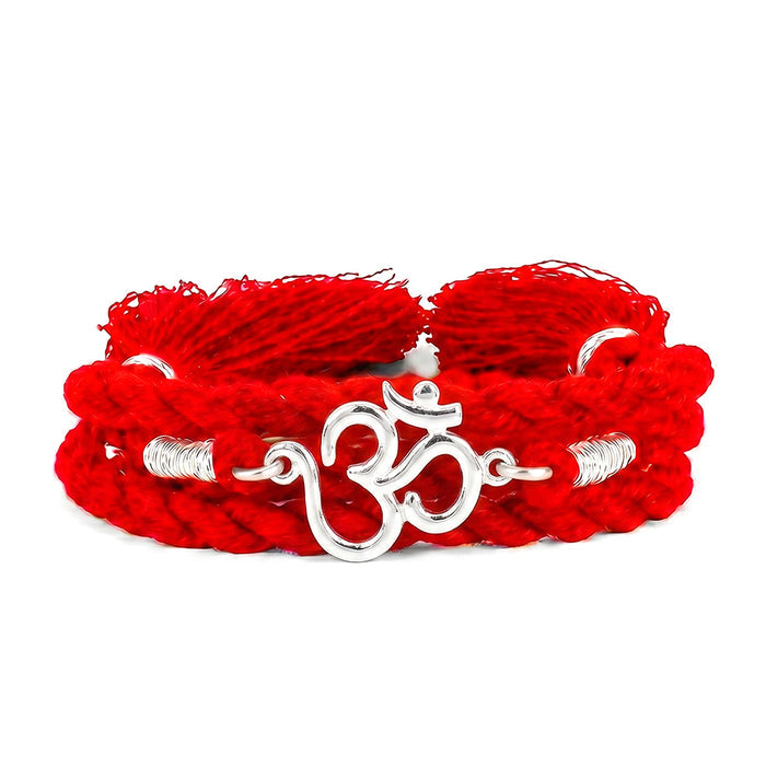 Sacred Om Silver Rakhi (Zavya Signature)