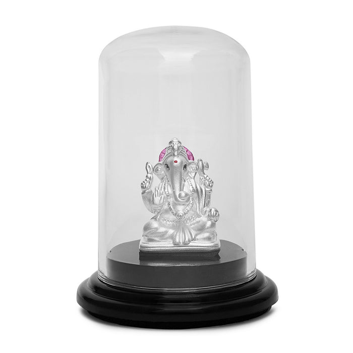 Sacred Serenity 999 Silver Ganesh Ji Idol
