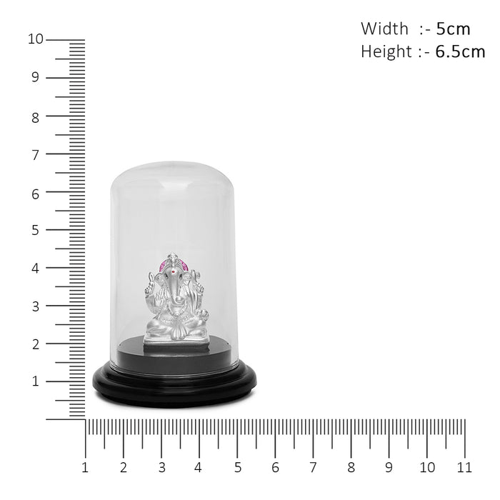 Sacred Serenity 999 Silver Ganesh Ji Idol