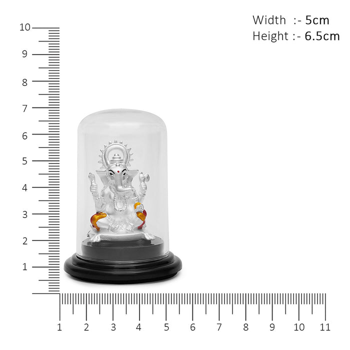 Sacred Splendor 999 Silver Ganesh Ji Idol