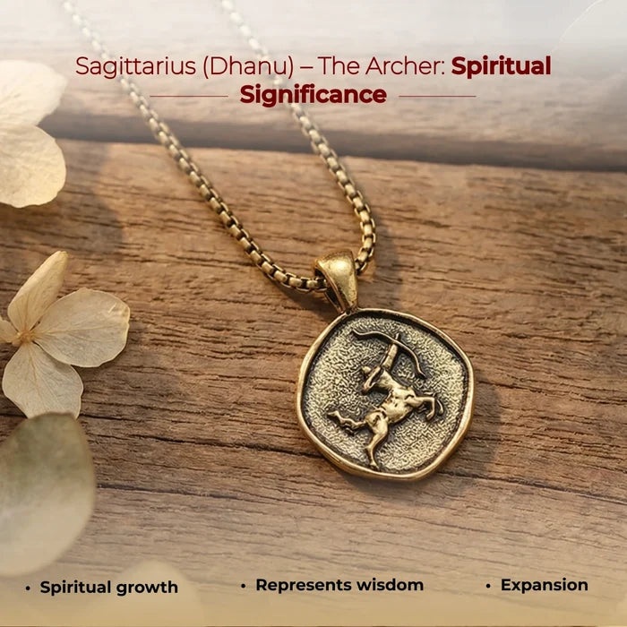 Sagittarius (Dhanu) Rashi Pendant - view 2