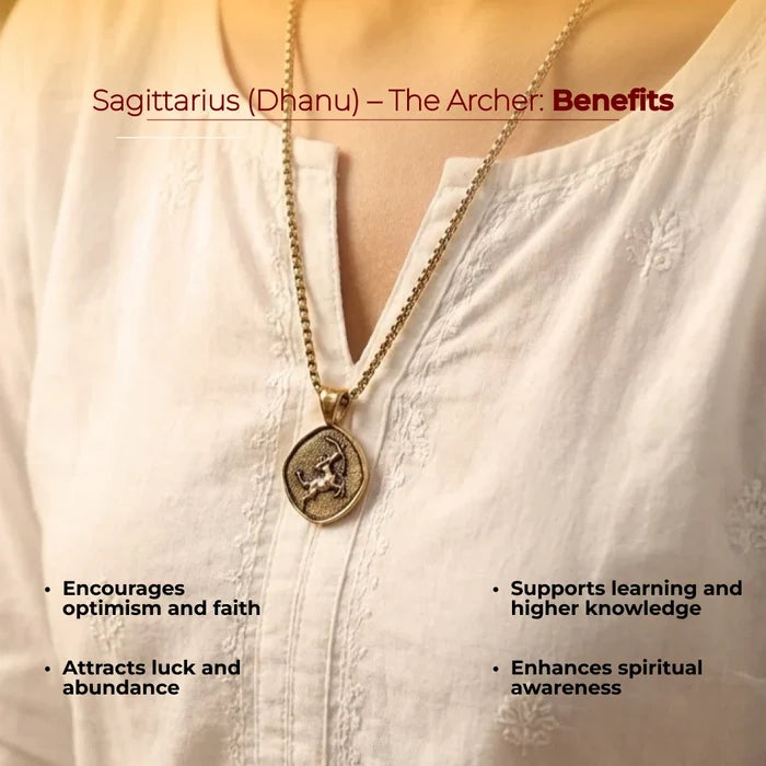 Sagittarius (Dhanu) Rashi Pendant - view 3