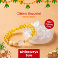 Sagittarius (Dhanu Rashi) Stone Bracelet with FREE Raw Selenite Plate