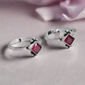 Scarlet Elegance Silver-Plated 925 Sterling Silver Toe Ring