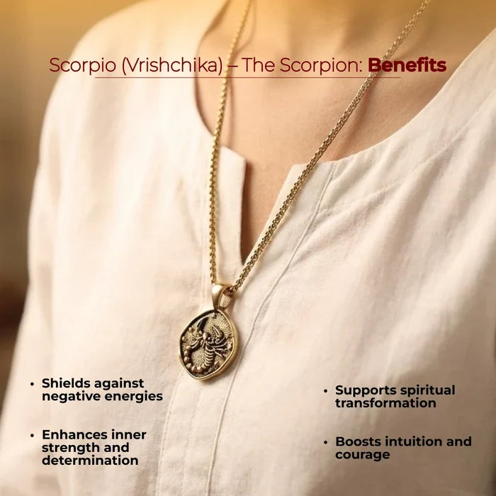 Scorpio (Vrishayik) Rashi Pendant - view 2