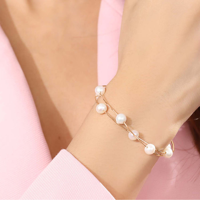 Seaside Elegance - Rose Gold Fresh Off the Sea 925 Silver Bracelet