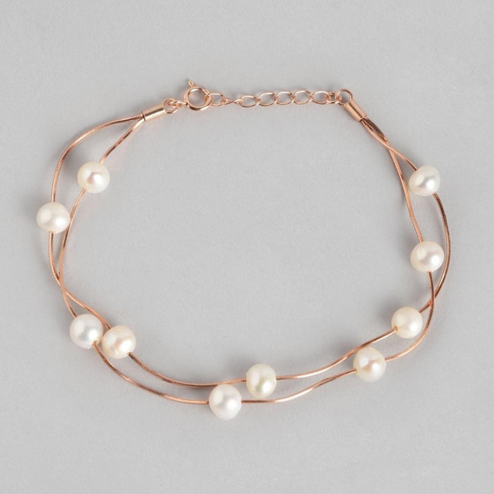 Seaside Elegance - Rose Gold Fresh Off the Sea 925 Silver Bracelet