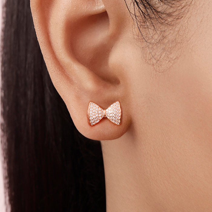 Secret Sparkle Rose Gold Plated 925 Sterling Silver Earrings