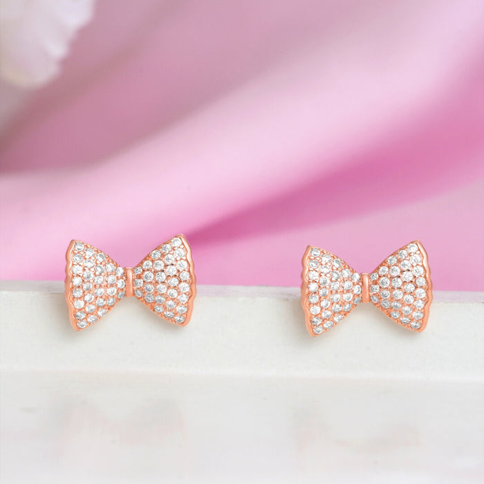Secret Sparkle Rose Gold Plated 925 Sterling Silver Earrings