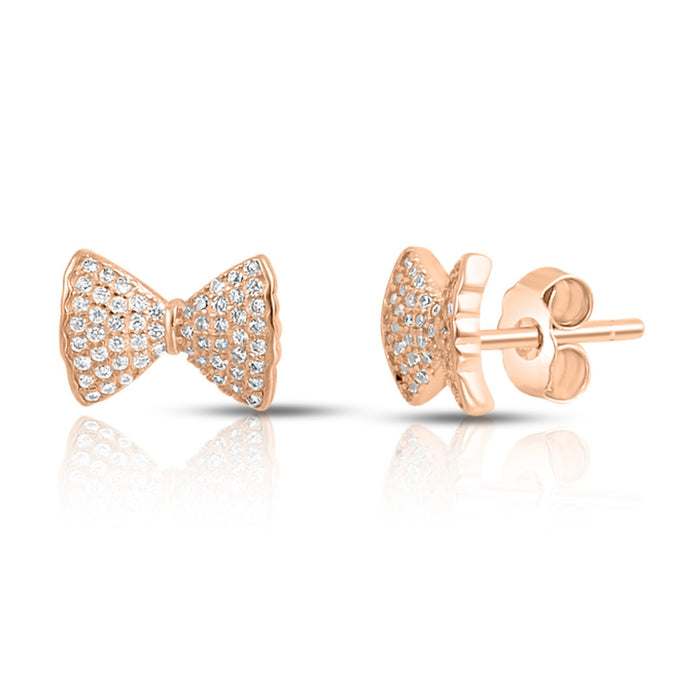 Secret Sparkle Rose Gold Plated 925 Sterling Silver Earrings