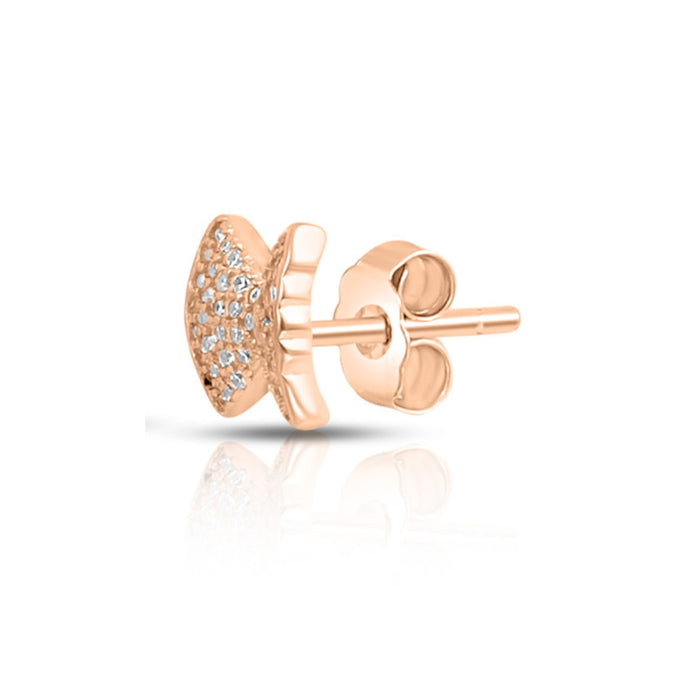 Secret Sparkle Rose Gold Plated 925 Sterling Silver Earrings