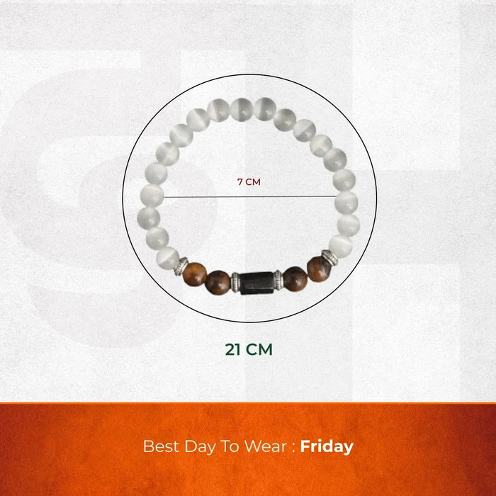 Selenite Bracelet (Vrishabh Rashi) Taurus - view 3