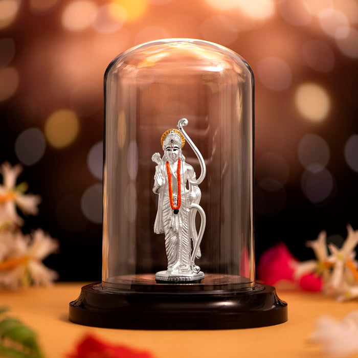 Serenade of Virtue Rhodium-Plated 999 Sterling Silver Lord Ram Idol