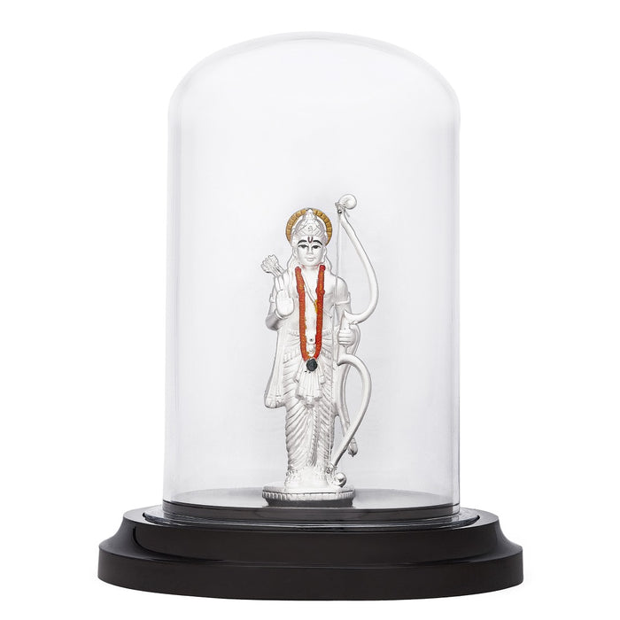 Serenade of Virtue Rhodium-Plated 999 Sterling Silver Lord Ram Idol