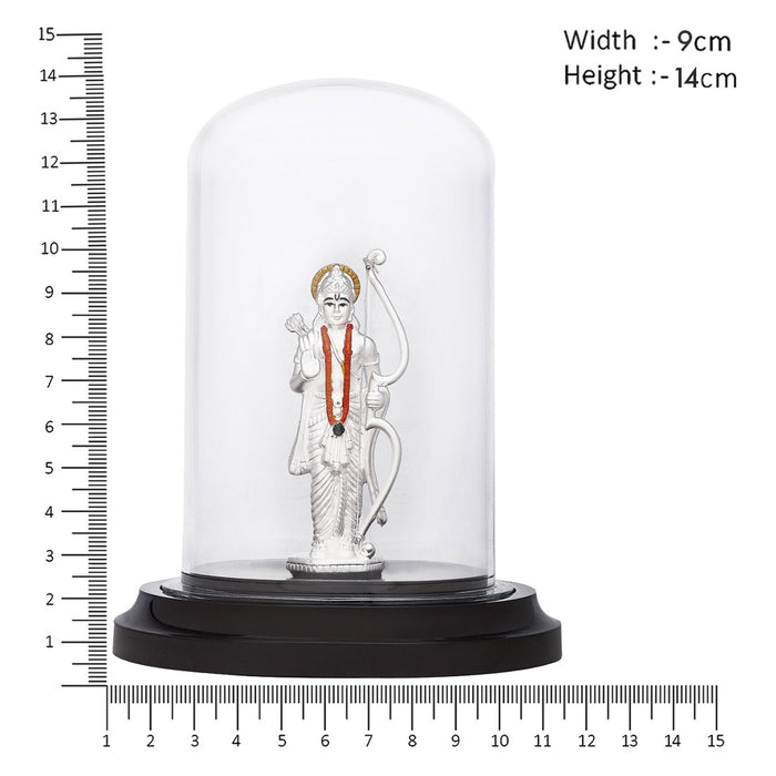 Serenade of Virtue Rhodium-Plated 999 Sterling Silver Lord Ram Idol