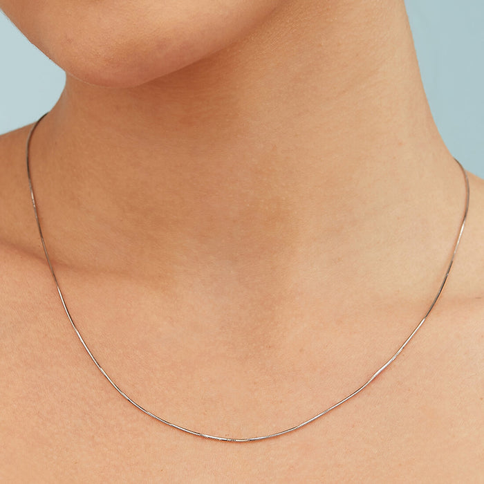 Serpentine 925 Silver Snake Chain
