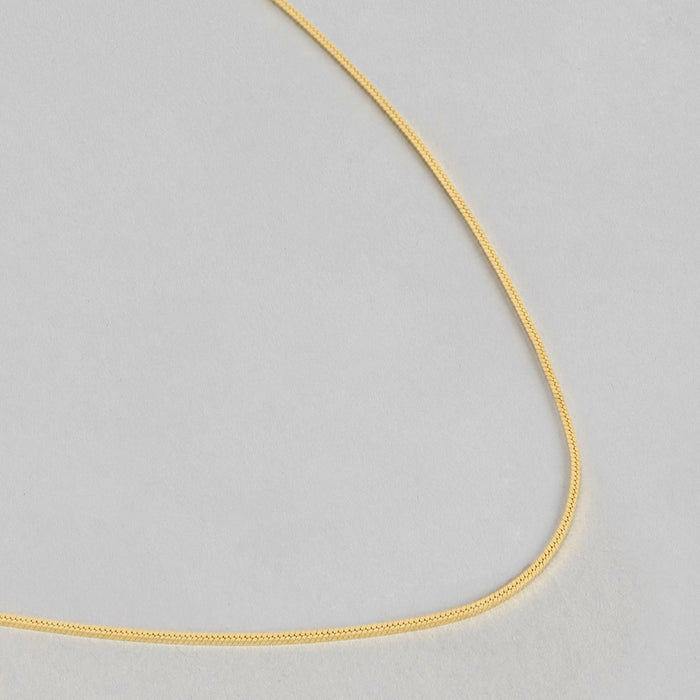 Serpentine Elegance Gold-Plated 925 Sterling Silver Snake Chain