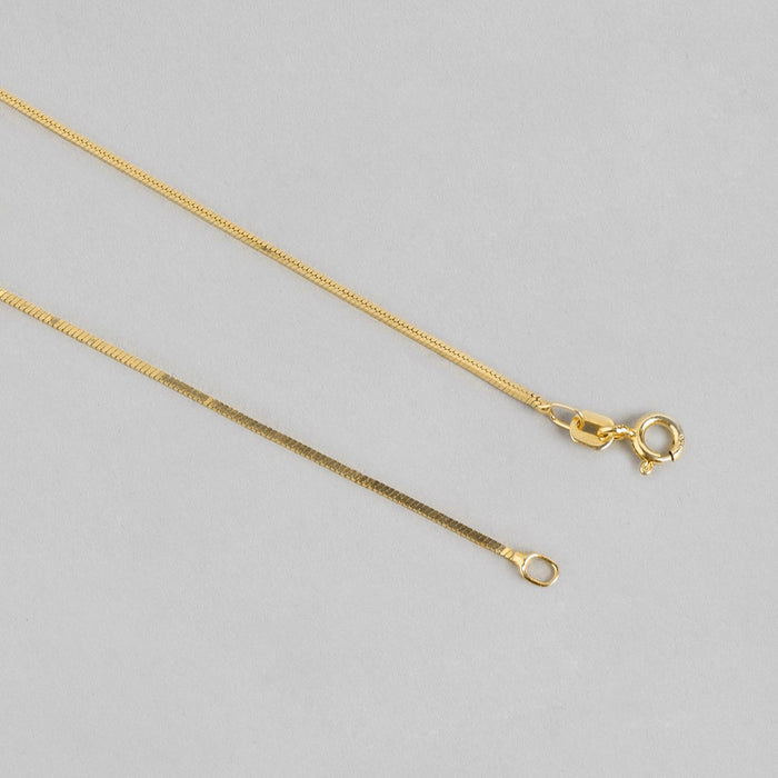 Serpentine Elegance Gold-Plated 925 Sterling Silver Snake Chain