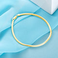 Serpentine Elegance Gold-Plated Snake Chain Men's Bracelet