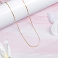 Serpentine Elegance Rose Gold-Plated 925 Sterling Silver Snake Chain