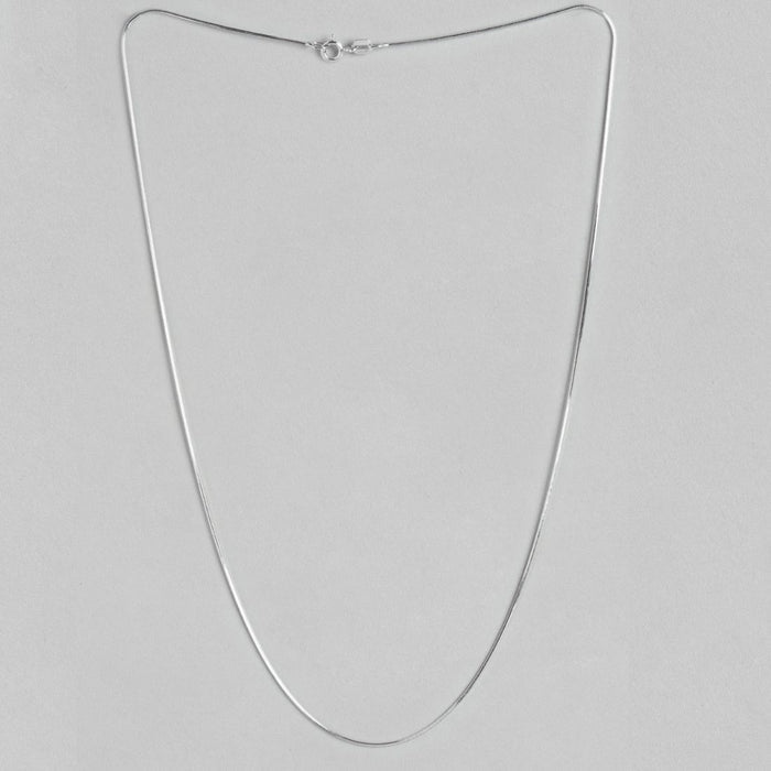 Serpentine Rhodium Plated 925 Silver Snake Chain