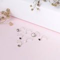 Set of 7, 925 Sterling Silver Nose Pin Set