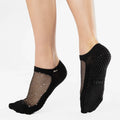 Shashi Diamond Full Foot Black Regular Toe Grip Sock