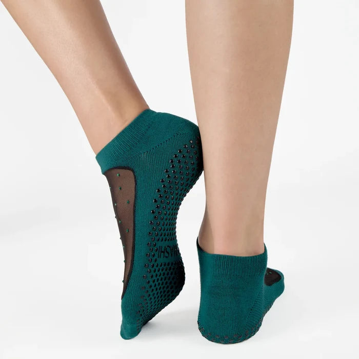 Shashi Star Sparkle Mesh Full Foot Grip Sock