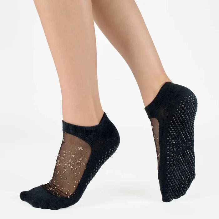 Shashi Star Sparkle Mesh Full Foot Grip Sock