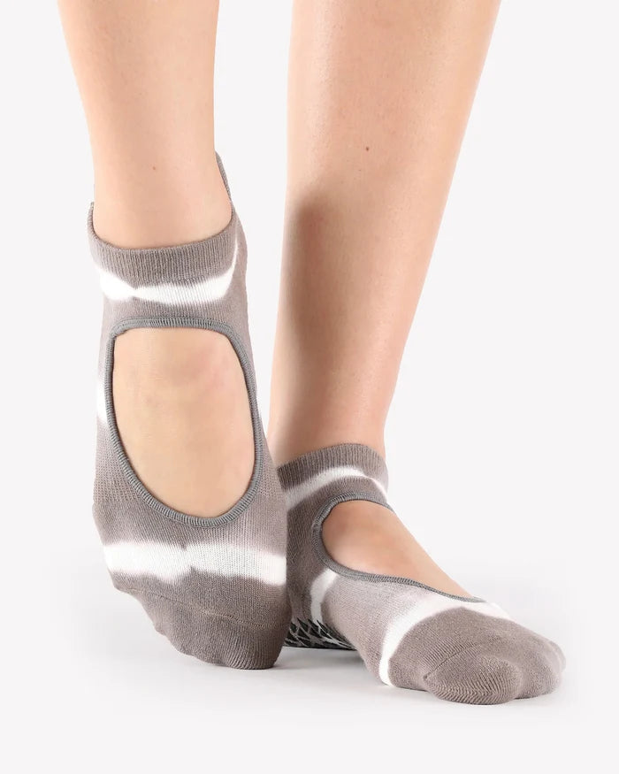 Shibori Grip Strap Sock Grey