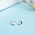 Shimmering Brilliance Rhodium-Plated 925 Sterling Silver Earrings