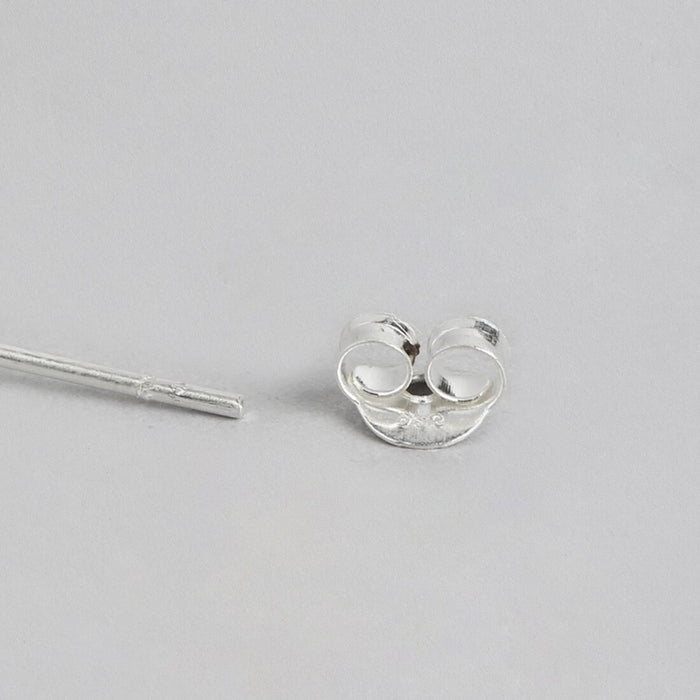 Shimmering Brilliance Rhodium-Plated 925 Sterling Silver Earrings