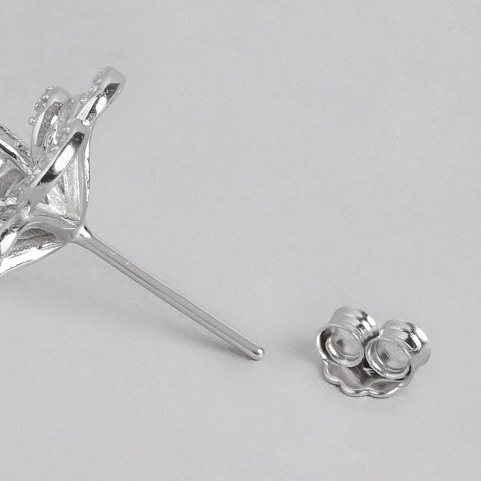 Shimmering Elegance Rhodium-Plated 925 Sterling Silver Jewelry Set with Cubic Zirconia