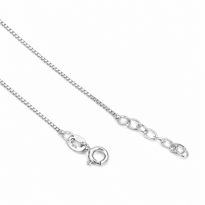Shimmering Lotus Rhodium Plated 925 Sterling Silver Chain Anklets