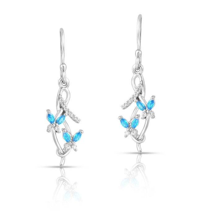 Shimmering Trail Rhodium Plated 925 Sterling Silver Jewellery Set