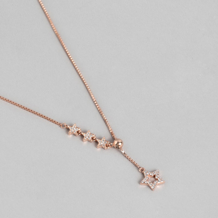 Shining Constellations Rose Gold Plated 925 Sterling Silver Star Necklace