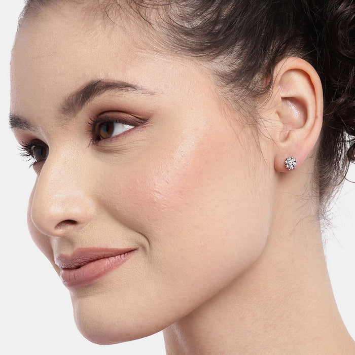 Shinning Flower 925 Sterling Silver Earring Combo