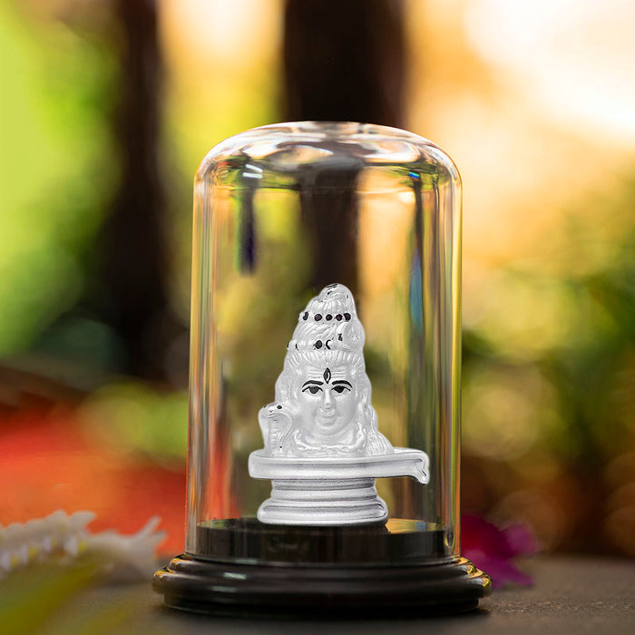 Shiva's Serenity Rhodium-Plated 925 Sterling Silver Idol