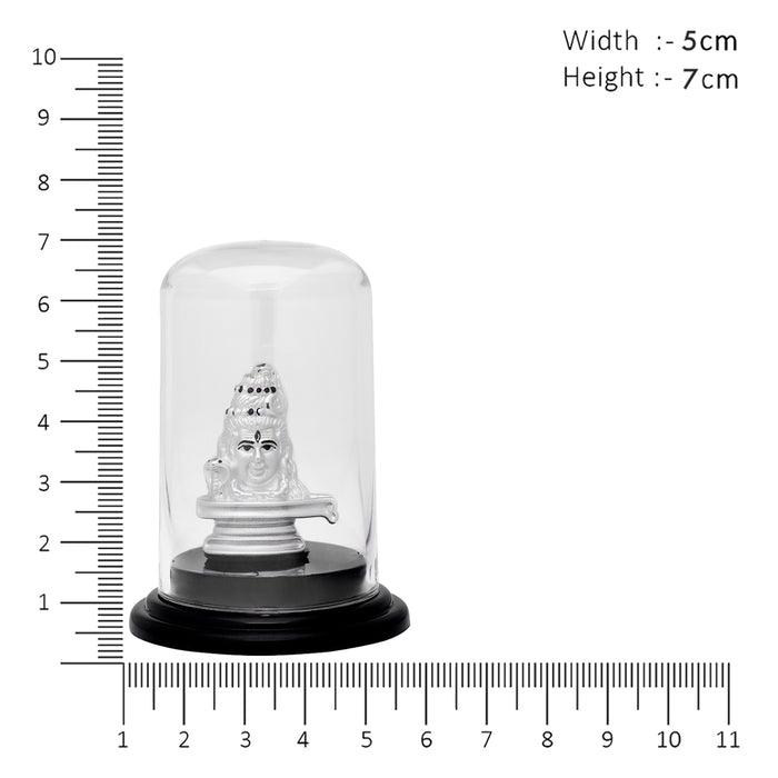 Shiva's Serenity Rhodium-Plated 925 Sterling Silver Idol