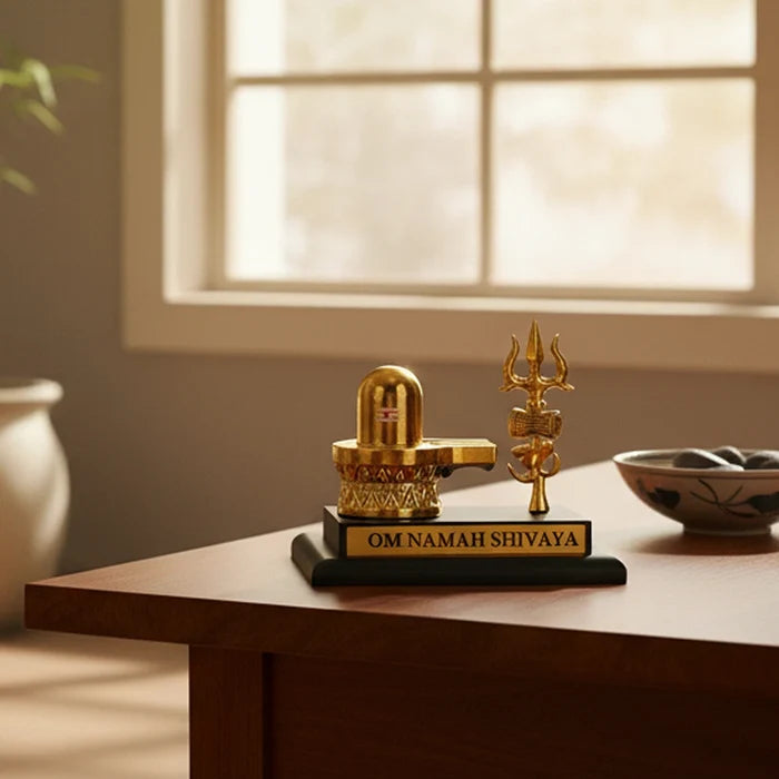 Shivling Trishul with Base - view 2